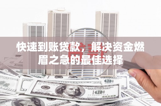 沙依巴克快速到账贷款，解决资金燃眉之急的最佳选择