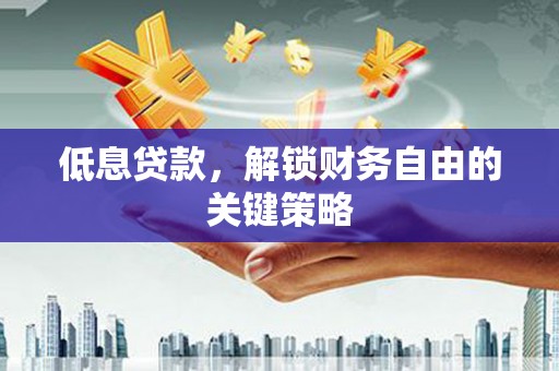 沙依巴克低息贷款，解锁财务自由的关键策略