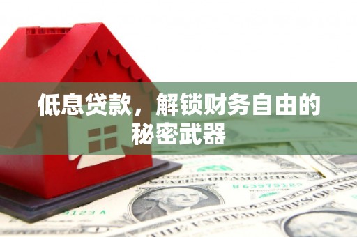 沙依巴克低息贷款，解锁财务自由的秘密武器