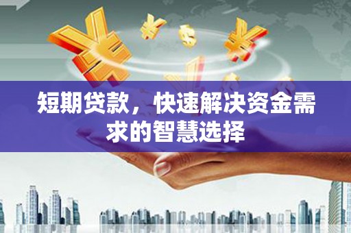 沙依巴克短期贷款，快速解决资金需求的智慧选择