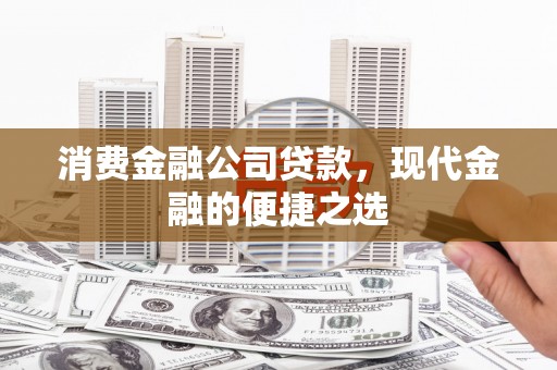 沙依巴克消费金融公司贷款，现代金融的便捷之选