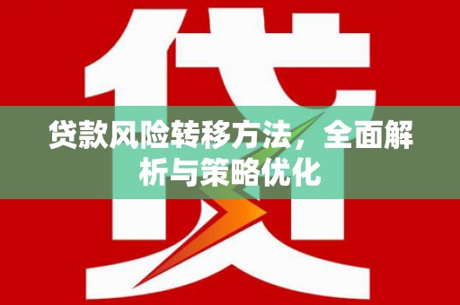 沙依巴克贷款风险转移方法，全面解析与策略优化