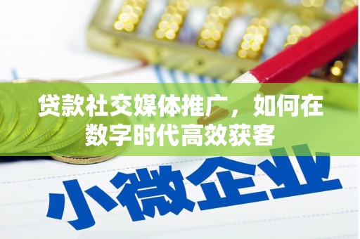 沙依巴克贷款社交媒体推广，如何在数字时代高效获客