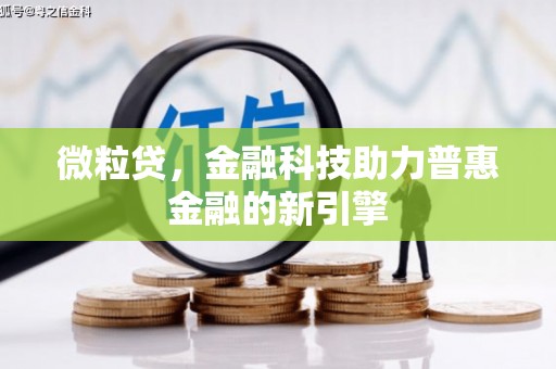 沙依巴克微粒贷，金融科技助力普惠金融的新引擎