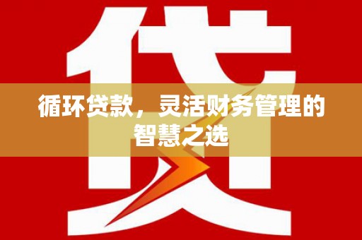 沙依巴克循环贷款，灵活财务管理的智慧之选
