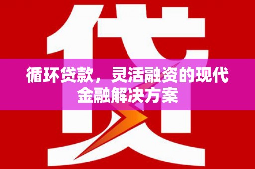 沙依巴克循环贷款，灵活融资的现代金融解决方案