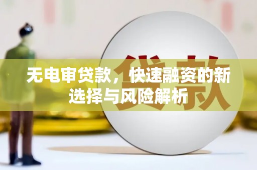 沙依巴克无电审贷款，快速融资的新选择与风险解析