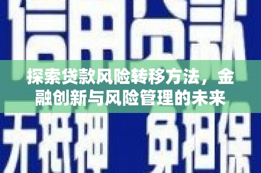 沙依巴克探索贷款风险转移方法，金融创新与风险管理的未来