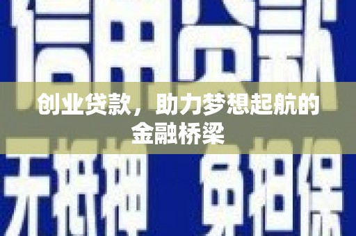 沙依巴克创业贷款，助力梦想起航的金融桥梁