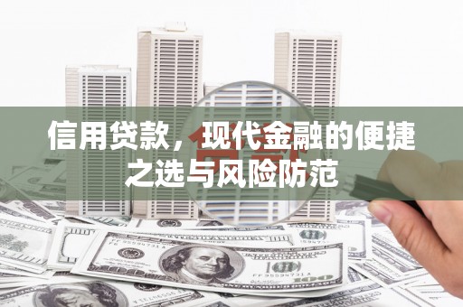 沙依巴克信用贷款，现代金融的便捷之选与风险防范