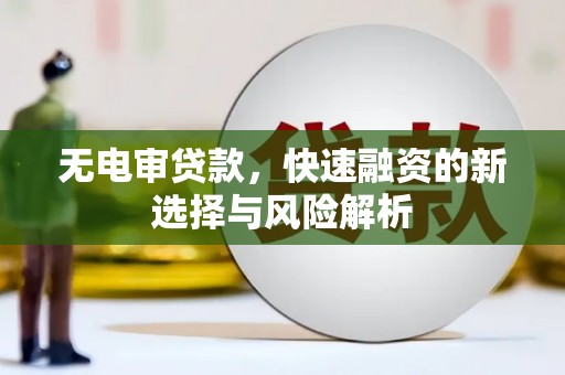 沙依巴克无电审贷款，快速融资的新选择与风险解析