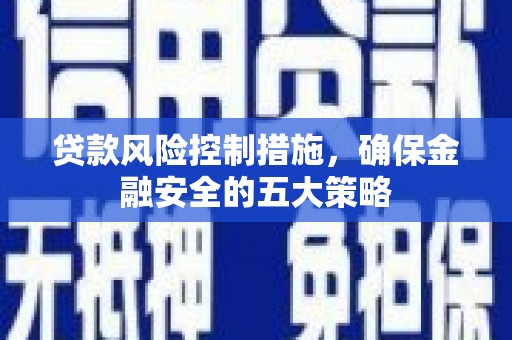 沙依巴克贷款风险控制措施，确保金融安全的五大策略
