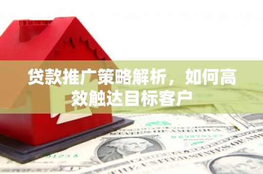 沙依巴克贷款推广策略解析，如何高效触达目标客户