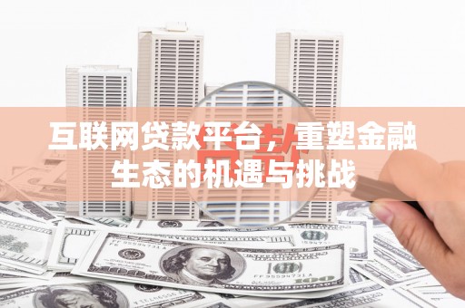 沙依巴克互联网贷款平台，重塑金融生态的机遇与挑战