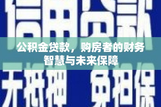 沙依巴克公积金贷款，购房者的财务智慧与未来保障