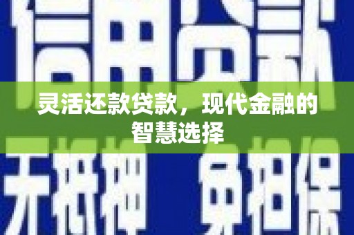 沙依巴克灵活还款贷款，现代金融的智慧选择
