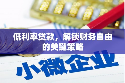 沙依巴克低利率贷款，解锁财务自由的关键策略