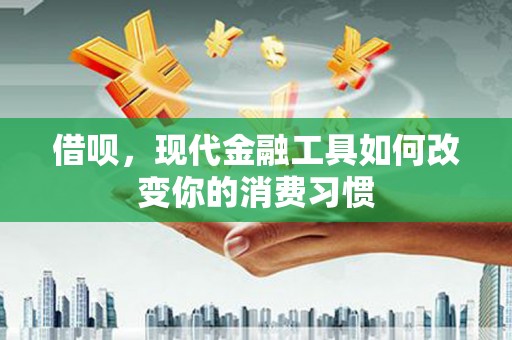 沙依巴克借呗，现代金融工具如何改变你的消费习惯