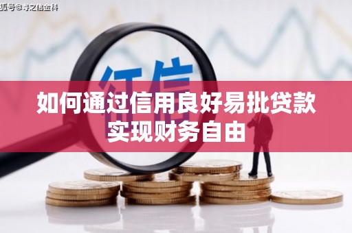 沙依巴克如何通过信用良好易批贷款实现财务自由