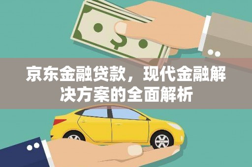 沙依巴克京东金融贷款，现代金融解决方案的全面解析