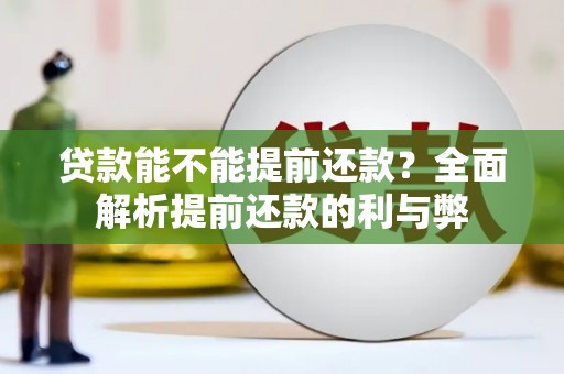 沙依巴克贷款能不能提前还款？全面解析提前还款的利与弊