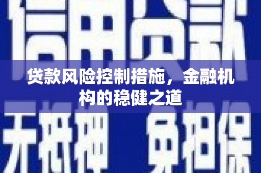 沙依巴克贷款风险控制措施，金融机构的稳健之道