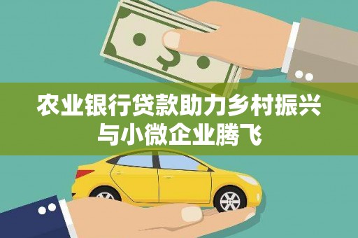 沙依巴克农业银行贷款助力乡村振兴与小微企业腾飞
