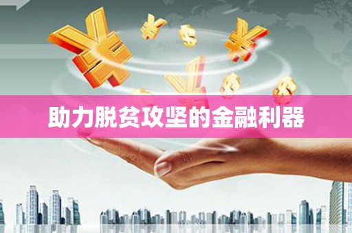 沙依巴克助力脱贫攻坚的金融利器